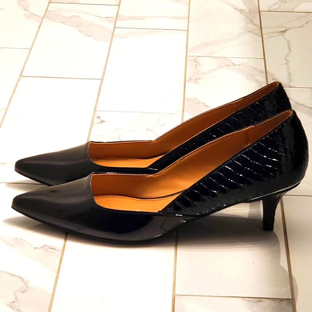 Calvin Klein Black Heels (kitten heels)